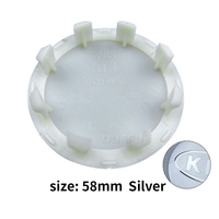 Tapacubos de centro de rueda de coche de 58mm, insignia de reacondicionamiento de llanta automática, emblema creativo, pegatina de cubierta de logotipo para KIA K3 K5 Sorento Sportage Rio