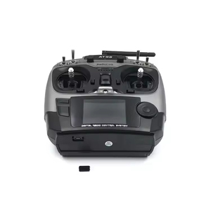 RadioLink AT9S Pro <span class=keywords><strong>10C</strong></span>/12 Canales, Control Remoto para Dron con Acelerador Izquierdo, Transmisor y Receptor R9DS <span class=keywords><strong>Gris</strong></span> 2.4GHz QPSK 5.0MHz Ardu - Product Image 3