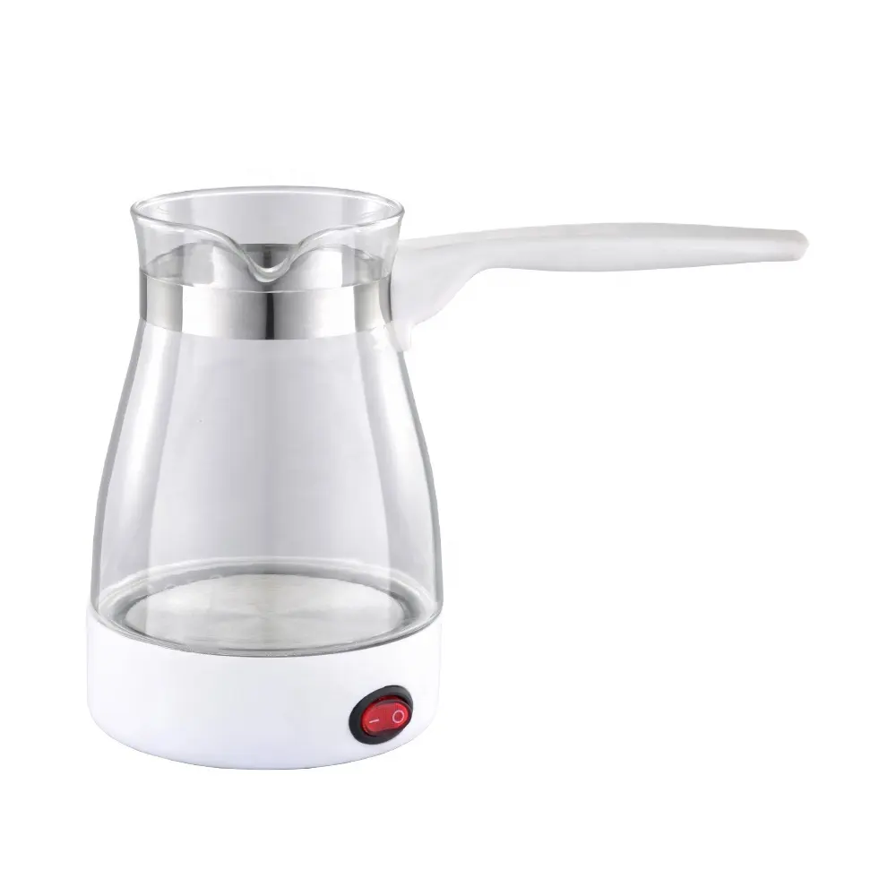 Cafeteira árabe de vidro 0.5l/600w, máquina de café turca, copo de vidro, GMV-01