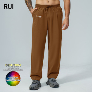 RUIQUWIN Pantalones Deportivos de Lona para Hombre, Casuales, Ecológicos, de Talla Grande, de Secado Rápido, Resistentes al Agua, con Logotipo Personalizado, Fabricante - Product Image 1