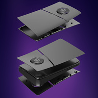 Plaques de couverture avec évents de refroidissement Panneaux de coque de protection minces Plaque arrière de remplacement pour les nouveaux accessoires PS5 Slim Digital Edition
