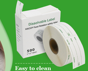 Etiquetas Disolubles de 1x2 Pulgadas, Libres de BPA, Aptas para Alimentos, para Refrigerador y Microondas - Product Image 3