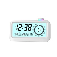 Minuteur visuel intelligent, horloge numérique LCD, réveil, minuterie de bureau alimentée par piles