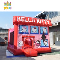 Château gonflable de qualité commerciale avec toboggan, PVC robuste, respectueux de l'environnement, garantie 3 ans, pour les locations de fêtes pour enfants