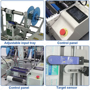 ORME Mini Electric Semiautomatic Labeler for Cylindrical Glass Bottle Label Applicator Machine with <b>Printer</b> - Product Image 5