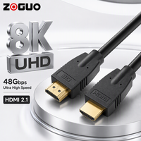 Câble HDMI ultra haute vitesse 8K pour console de jeu, boîtier TV, moniteur, ordinateur portable, projecteur, home cinéma, 4K 120Hz 48 Gbps EARC HDR