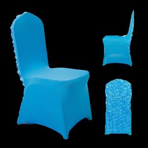 Fundas de Silla y Cubiertas de Mesa de Spandex con Diseño de Rosas, Venta al Por Mayor de Fábrica, Económicas, para Decoración de Eventos y Bodas - Product Image 4