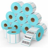 Papel Térmico para Etiquetas de Código de Barras, Resistente al Agua y al Aceite, 50x25mm (2x1 pulgadas), de Alta Calidad, Venta al Por Mayor de Fábrica