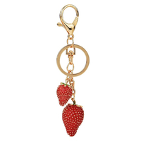 Leuke Aardbei Sleutelhanger Tas Bedels Handtas Bedels Voor Portemonnees Sleutelhangers Accessoires Voor Vrouwen Valentijn Geschenken