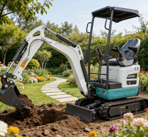 Mini Excavadora Multifuncional de 1200 kg con Certificación EPA y CE, Directo de Fábrica, para Granja y Jardín - Product Image 4