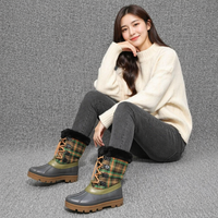 Bottes de neige pour femmes YL3725, confortables, tendance, mi-mollet, thermiques, résistantes à l'eau, pour l'extérieur