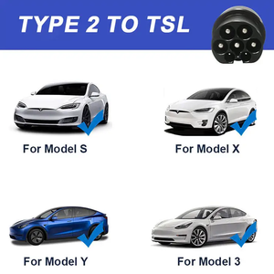 Loại 2 nacs Adapter cho Tesla mô hình S New TPC (DC) cắm IEC 62196 ổ cắm sạc <span class=keywords><strong>Adaptor</strong></span> AC EV sạc evse xe kết nối - Product Image 3
