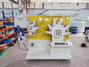 Impresora automática de etiquetas flexográficas para cinta de satén de tafetán de nailon, cuidado de lavado de ropa de tela - Product Image 4