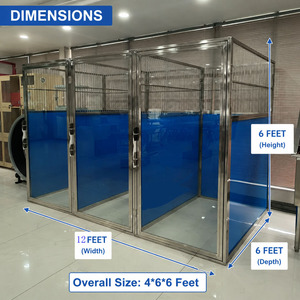 Walk-In Veterinary Center Dog <b>Run</b> Kennel 304SS HDPE FRP Pet Hotels Dog Daycare Centers And <b>Animal</b> Shelters <b>Run</b> Boarding Kennels - Product Image 2