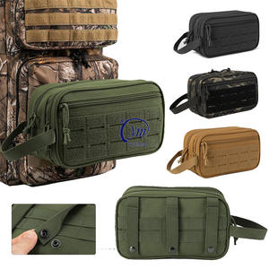 Sac de toilette tactique imperméable YUEMAI personnalisé en vert OD, kaki, noir, camouflage, avec système MOLLE - Product Image 3