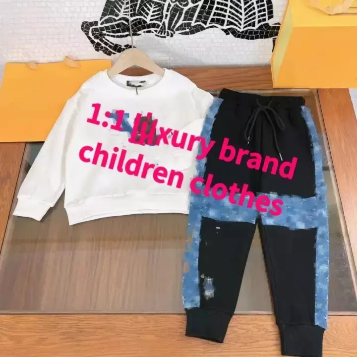 2022 Nieuwe Designer Kinderkleding Groothandel Plaid Jongens 2 Delige Set