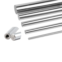 Rodamiento Lineal de Acero Inoxidable |   Barra de Precisión de 8mm, 10mm, 12mm, Recubierta de Níquel, Endurecida y Rectificada, para Cilindros y Rieles