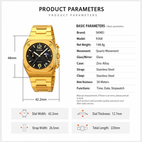 Jam Tangan Quartz Pria VVS Fashionable Tali Baja Luminescent Tahan Air Multifungsi untuk Bisnis