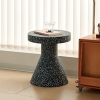 Table basse ronde multifonctionnelle en PE écologique à bas prix, table d'appoint pour chambre à coucher