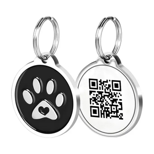 Fabricant personnalisé en métal nom d'identification de chien <span class=keywords><strong>code</strong></span> QR pour chiens <span class=keywords><strong>code</strong></span> QR étiquette de nom de chien étiquette QR pour animaux de compagnie - Product Image 1