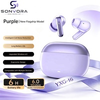 Écouteurs sans fil intra-auriculaires personnalisables YXG-16 TWS, audio HiFi, basses profondes, avec indicateur LED et chargement Type-C