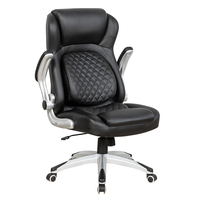 Chaise de bureau exécutive contemporaine en cuir, confortable et réglable, vente en gros d'usine pour le bureau à domicile