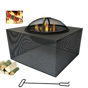 Commercio all'ingrosso di alta qualità FirePit riscaldamento esterno barbecue in ferro pozzo del fuoco