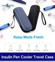 Infirmière médecin trousse de premiers soins Portable insuline glacière sac fourre-tout médical refroidisseur d'insuline mallette de rangement de voyage