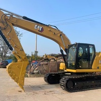 Excavatrice robuste d'occasion à faible nombre d'heures de fonctionnement pour la construction et l'exploitation minière, excavatrice sur chenilles d'occasion de 23 tonnes CAT 323GC à vendre