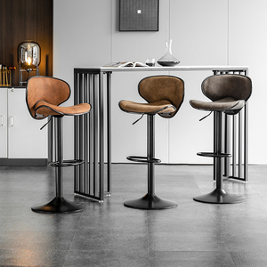 Modern Adjustable Height Metal Base Backless Design Eco-Friendly Durable Bar <b>Stool</b> for Home Bar Hotel Commercial Use - Product Image 2