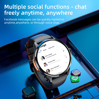 Nuevo Reloj Inteligente Android HD con Pantalla Redonda 4G, Memoria de 3+32 GB, Cámara, WiFi, GPS, NFC, AMOLED, Videollamadas, con Tarjeta SIM, Aplicación 3