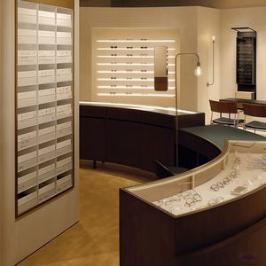 <strong>Yoshing</strong> LED Lighting Wood Eyewear Display Stand Optical Shop Sunglasses Counter Rack - Product Image 2