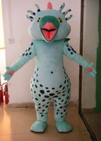 Costumes de mascotte en peluche de personnage de dinosaure bleu clair faits à la main pour adultes unisexes pour Noël - Marque Blue Sky