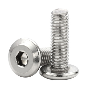 M5 M6 M8 304 Stainless Steel A2 Low Profile Hex Head <b>Screws</b> Beveled Flat Head Allen Furniture Bolts - Product Image 5