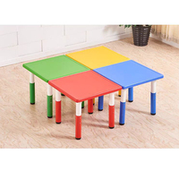 Ensemble de bureau et chaise pour enfants, adapté aux maternelles, table en plastique réglable pour les jeux et les études des bébés