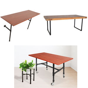 Pieds <span class=keywords><strong>de</strong></span> <span class=keywords><strong>table</strong></span> en <span class=keywords><strong>fer</strong></span> <span class=keywords><strong>forgé</strong></span> rétro, style <span class=keywords><strong>industriel</strong></span> rustique, installation facile, pour <span class=keywords><strong>table</strong></span> à manger - Product Image 2