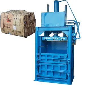 Máquina de prensado de cartón, compactador hidráulico de desecho de papel