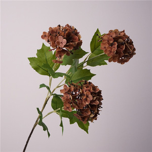 Fleur artificielle <span class=keywords><strong>Meetyou</strong></span>, toucher réel, film 3D, sensation hydratante, hydrangea boule de neige, style européen, décoration de la maison, fleur de mariage - Product Image 2