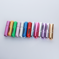 Mini flacon pulvérisateur de parfum en aluminium rechargeable de 5 ml, format voyage, mignon, vente chaude, directement de l'usine, en gros