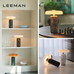 Lámpara de Mesa Portátil Recargable Inalámbrica con Base de Mármol, Luz de Escritorio Táctil con Atenuación sin Cables para Decoración del Hogar, Restaurante, Hotel y Dormitorio - Product Image 4