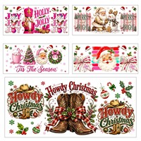Autocollant de transfert de Noël pour gobelets, tasses et mugs – Idéal pour les coffrets cadeaux de fêtes