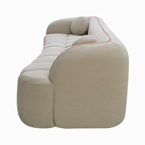 Sofá irregular comprimido al vacío, sofá de tela tejida para dos personas, sofá burbuja con forma de arco suave, envío enrollado que ahorra espacio - Product Image 6