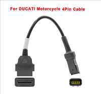 Câble de diagnostic professionnel Ducati 4 broches vers 16 broches OBD2 pour lecteur de code