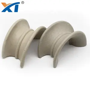 Pengemasan sadel intalox kimiawi 1 "1.5" 2 "3" keramik intalox cincin sadel untuk kolom penyerapan