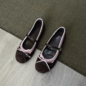 Zapatos de Ballet Franceses Retro con Lazo, Multicolores, Impermeables, Ligeros, Estilo Hada, Planos y Delicados para Mujer - Product Image 1