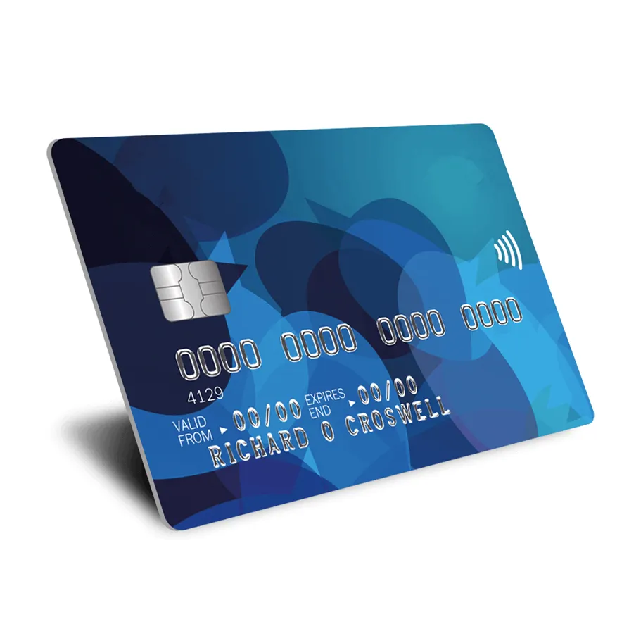 นามบัตรพลาสติกเคลือบสีทั้งหมด PVC VIP Smart NFC แตะนามบัตร