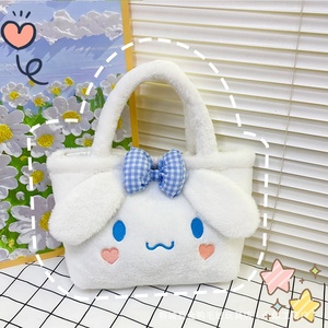 Bolso de mano de felpa estilo Kawaii Kuromi, lindo bolso de conejo <span class=keywords><strong>My</strong></span> Melody, bolso de anime estético para niñas, regalo, máquina de garras, venta al por mayor - Product Image 3