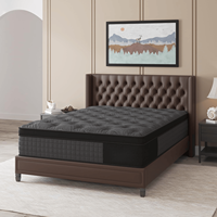 Matelas de lit à ressorts ensachés en gel de refroidissement de 8/10/12/14 pouces Matelas 5 étoiles en latex naturel mousse à mémoire de forme pour hôtel King Queen Matressess