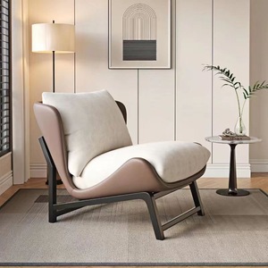 Fauteuil simple de style nordique pour salon, chaise de <span class=keywords><strong>d</strong></span>étente <span class=keywords><strong>d</strong></span>écontractée, chaise de loisirs légère et luxueuse pour <span class=keywords><strong>maison</strong></span> <span class=keywords><strong>d</strong></span>'hôtes/hôtel, balcon - Product Image 3
