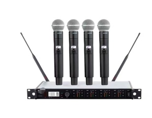<span class=keywords><strong>Micrófono</strong></span> <span class=keywords><strong>Inalámbrico</strong></span> UHF Profesional ULXD4Q de 4 Canales con BETA58A SM 58 Ksm8/9, <span class=keywords><strong>Micrófono</strong></span> de Mano y de Solapa para Iglesia - Product Image 4